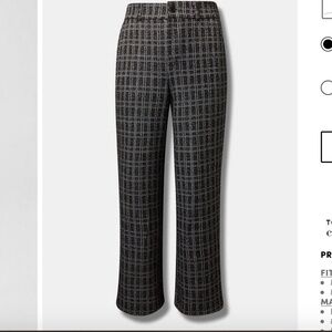 Torrid Pull-On Wide Leg Boucle High Rise Pant size 18